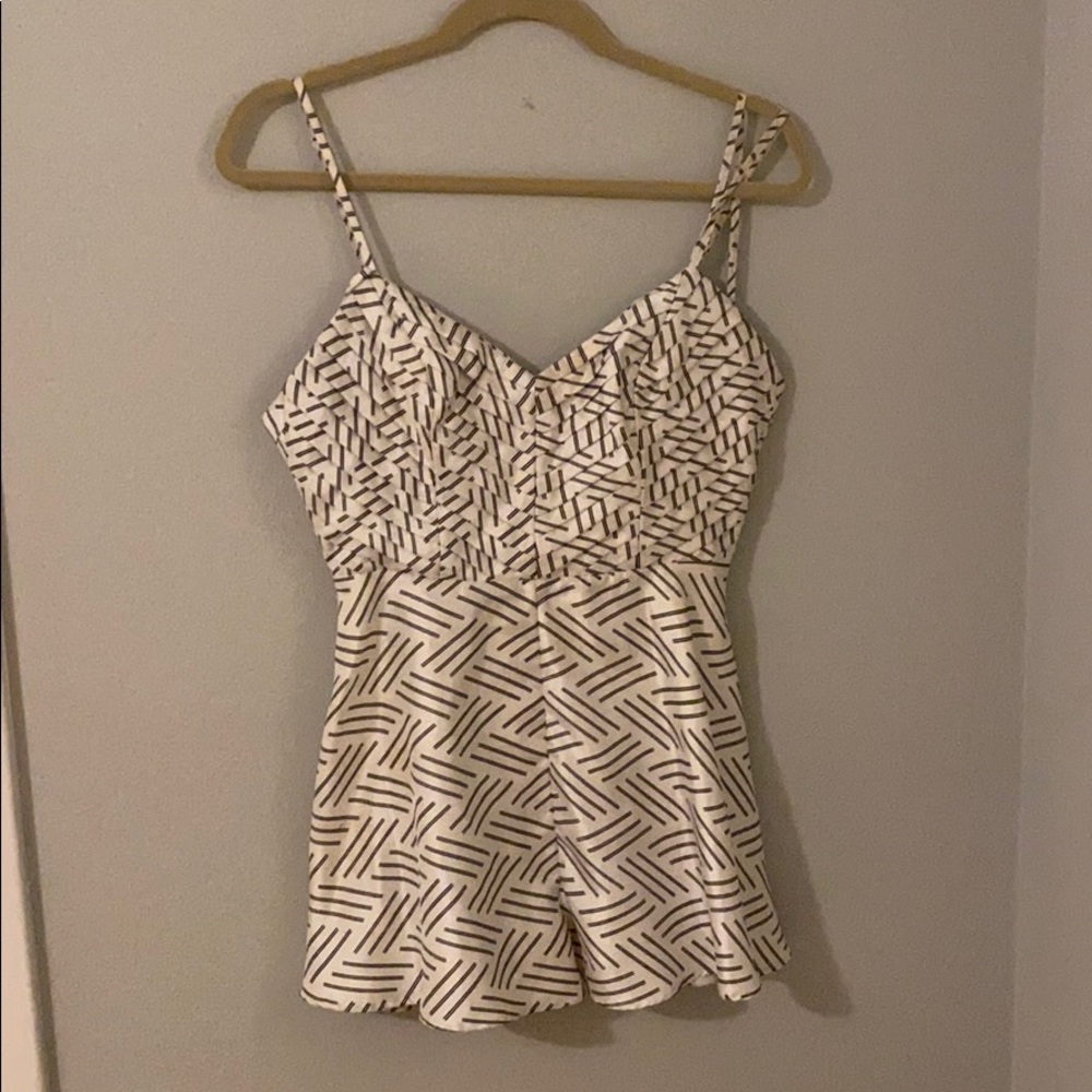 Keepsake black and white romper